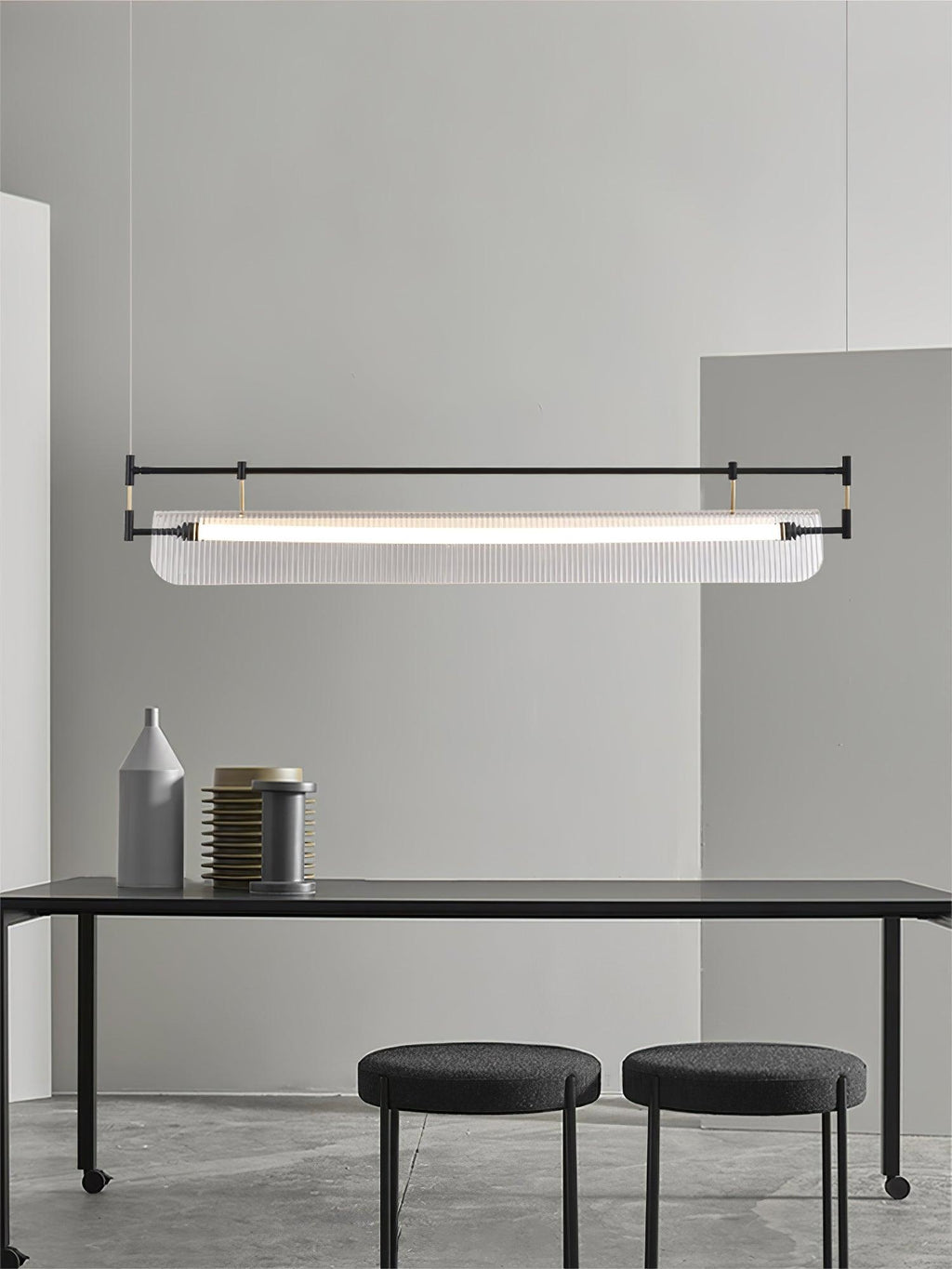 Lustra Chandelier Linéaire en Acrylique Long - Neutralighting