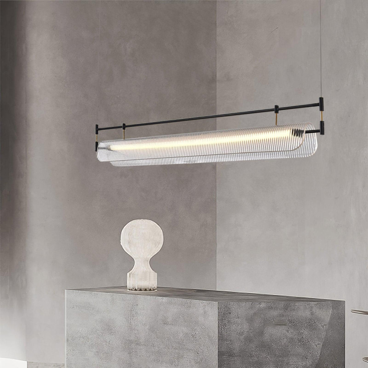 Lustra Chandelier Linéaire en Acrylique Long - Neutralighting