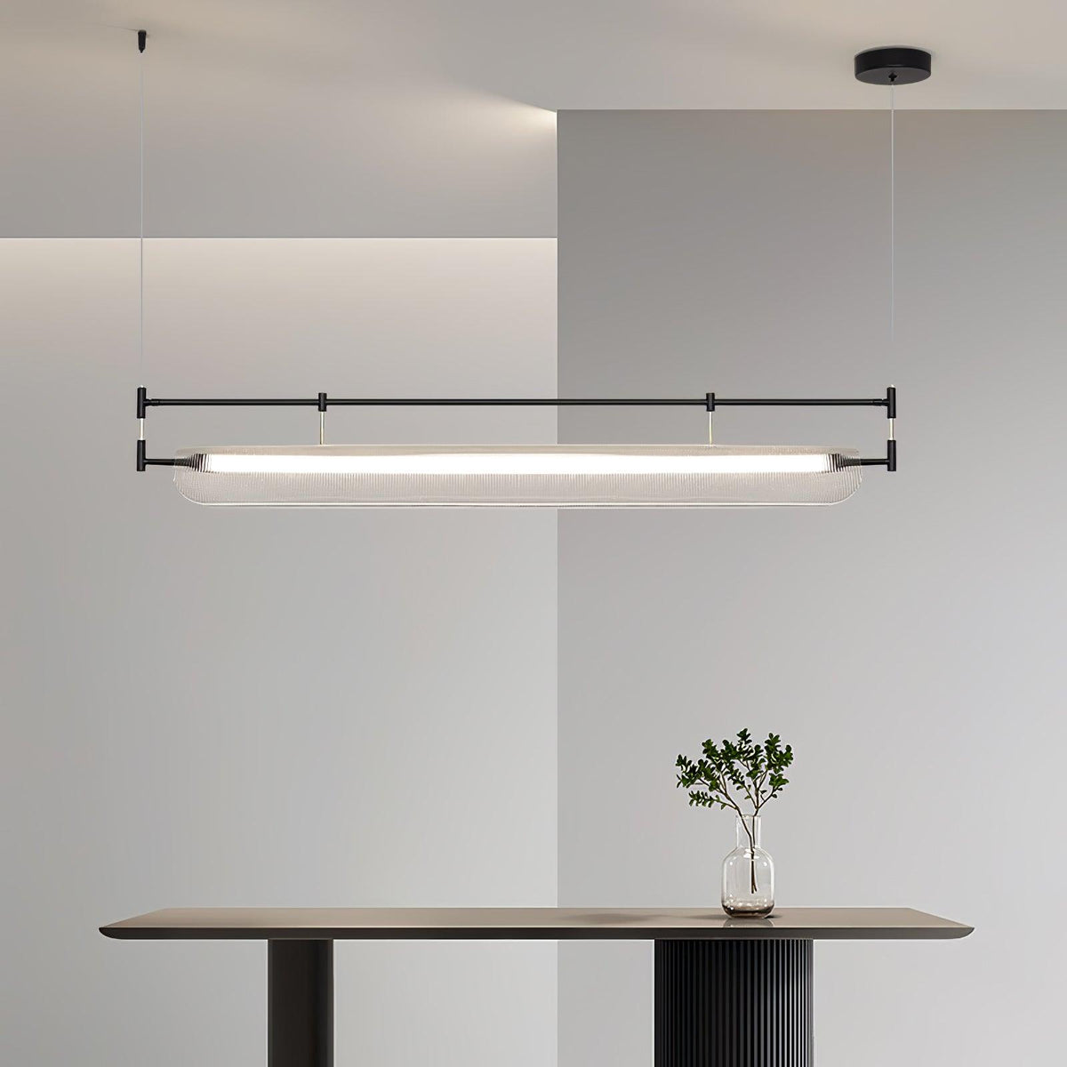 Lustra Chandelier Linéaire en Acrylique Long - Neutralighting