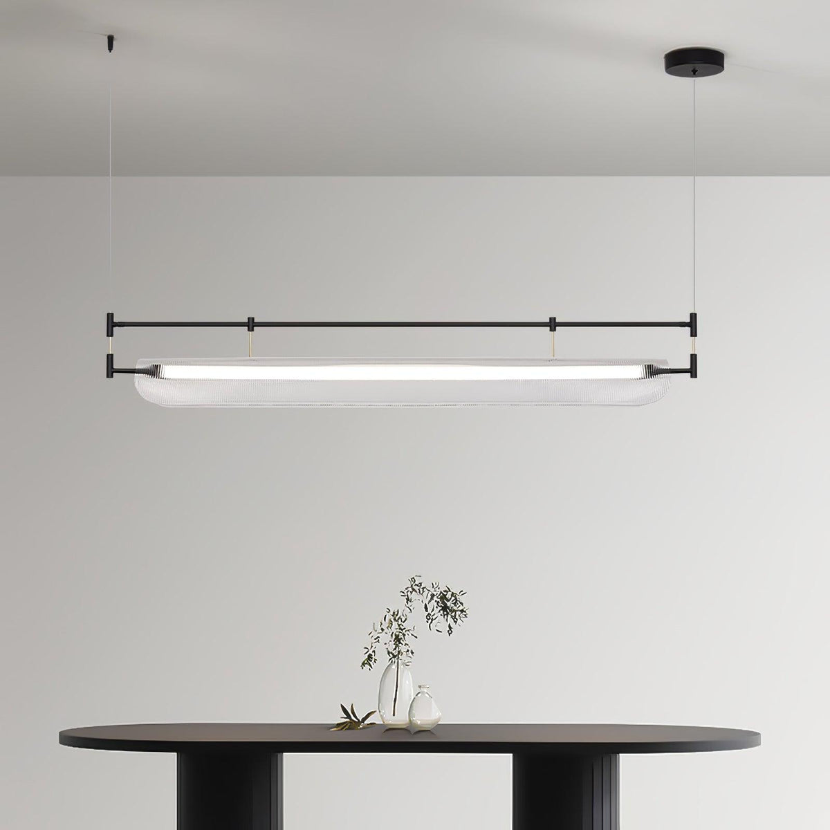 Lustra Chandelier Linéaire en Acrylique Long - Neutralighting