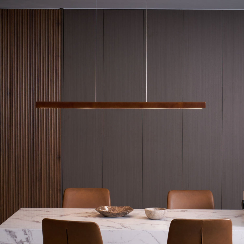 Elowen Suspension linéaire minimaliste en bois - Neutralighting