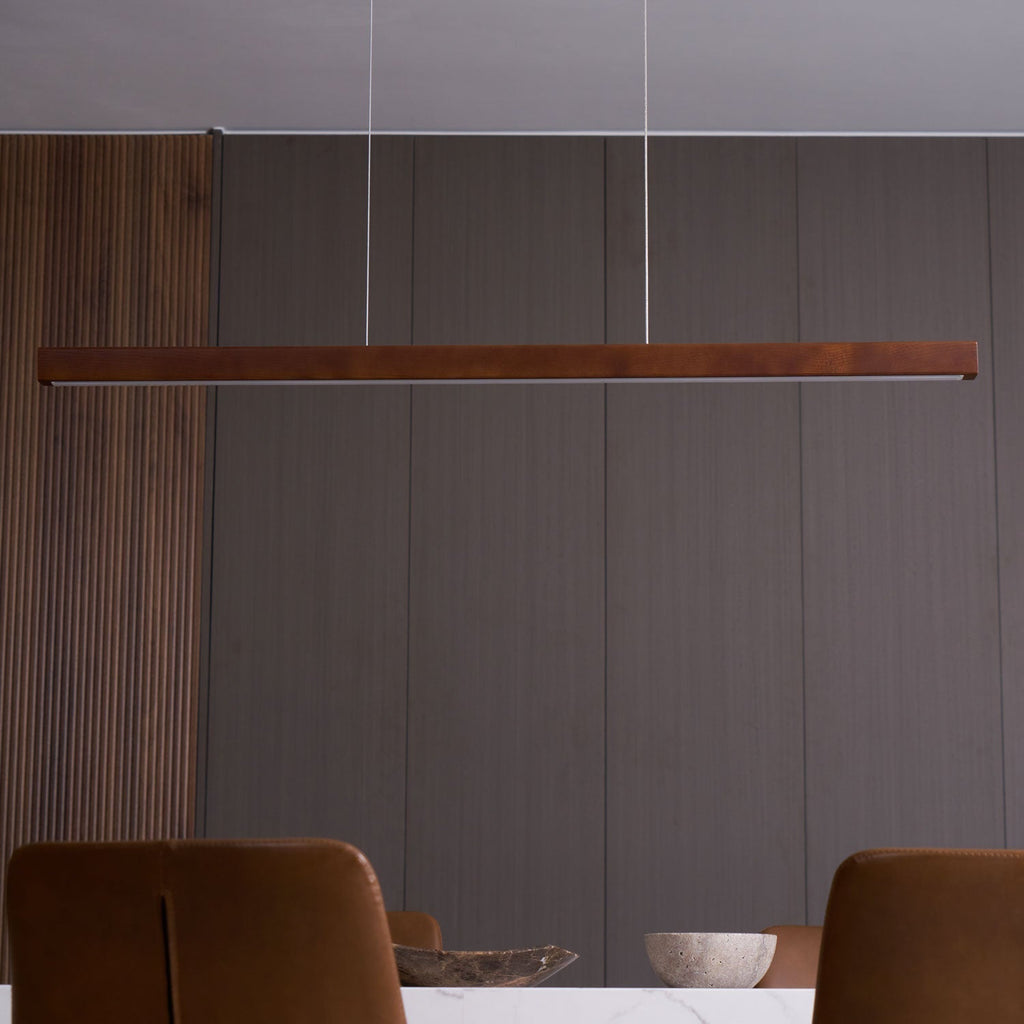 Elowen Suspension linéaire minimaliste en bois - Neutralighting