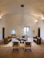 Lustra Chandelier Lignes Noir Structure Métallique LED - Neutralighting