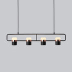 Solara Suspension Ajustable en Verre avec Laiton - Neutralighting