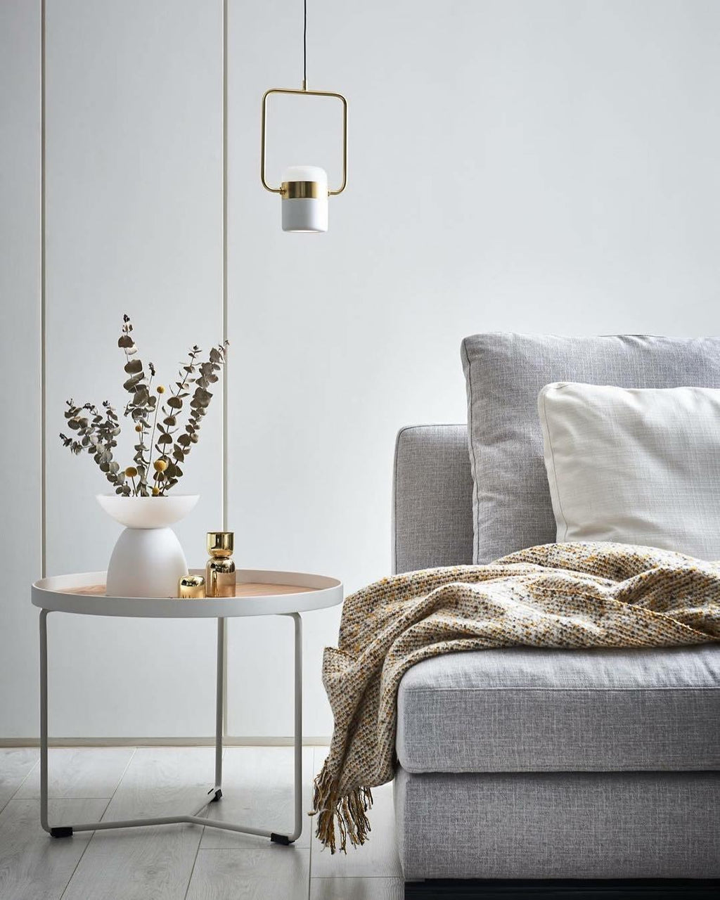 Solara Suspension Ajustable en Verre avec Laiton - Neutralighting