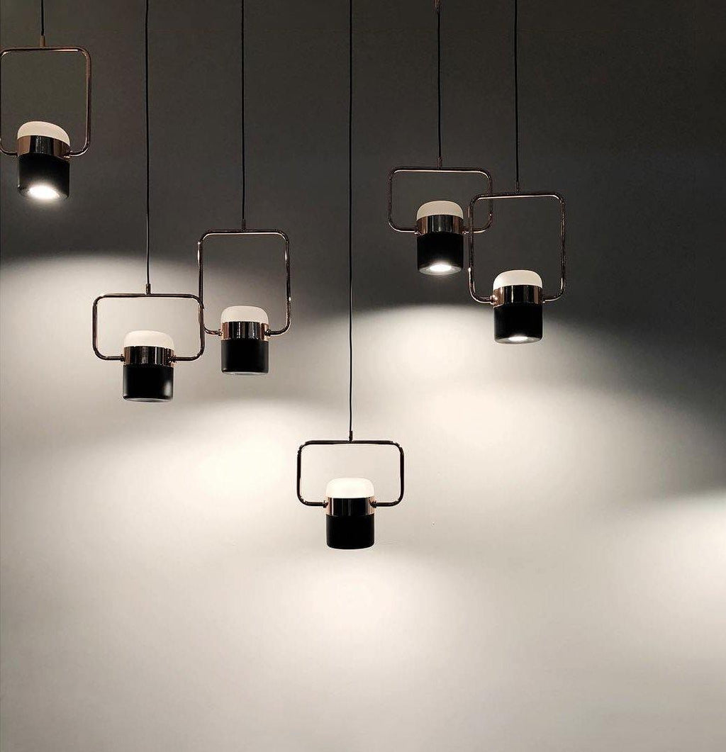 Solara Suspension Ajustable en Verre avec Laiton - Neutralighting