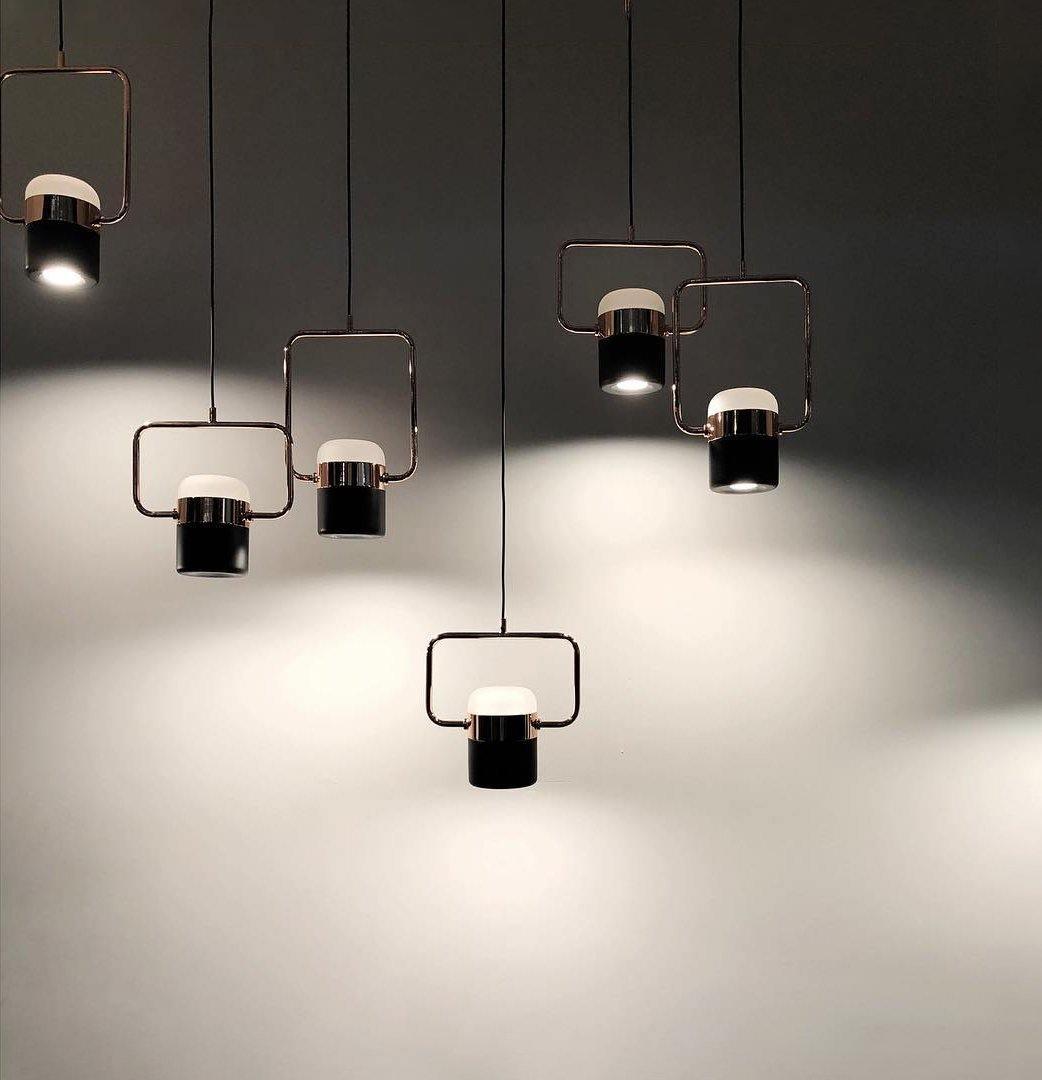 Solara Suspension Ajustable en Verre avec Laiton - Neutralighting