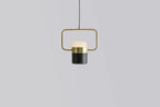 Solara Suspension Ajustable en Verre avec Laiton - Neutralighting