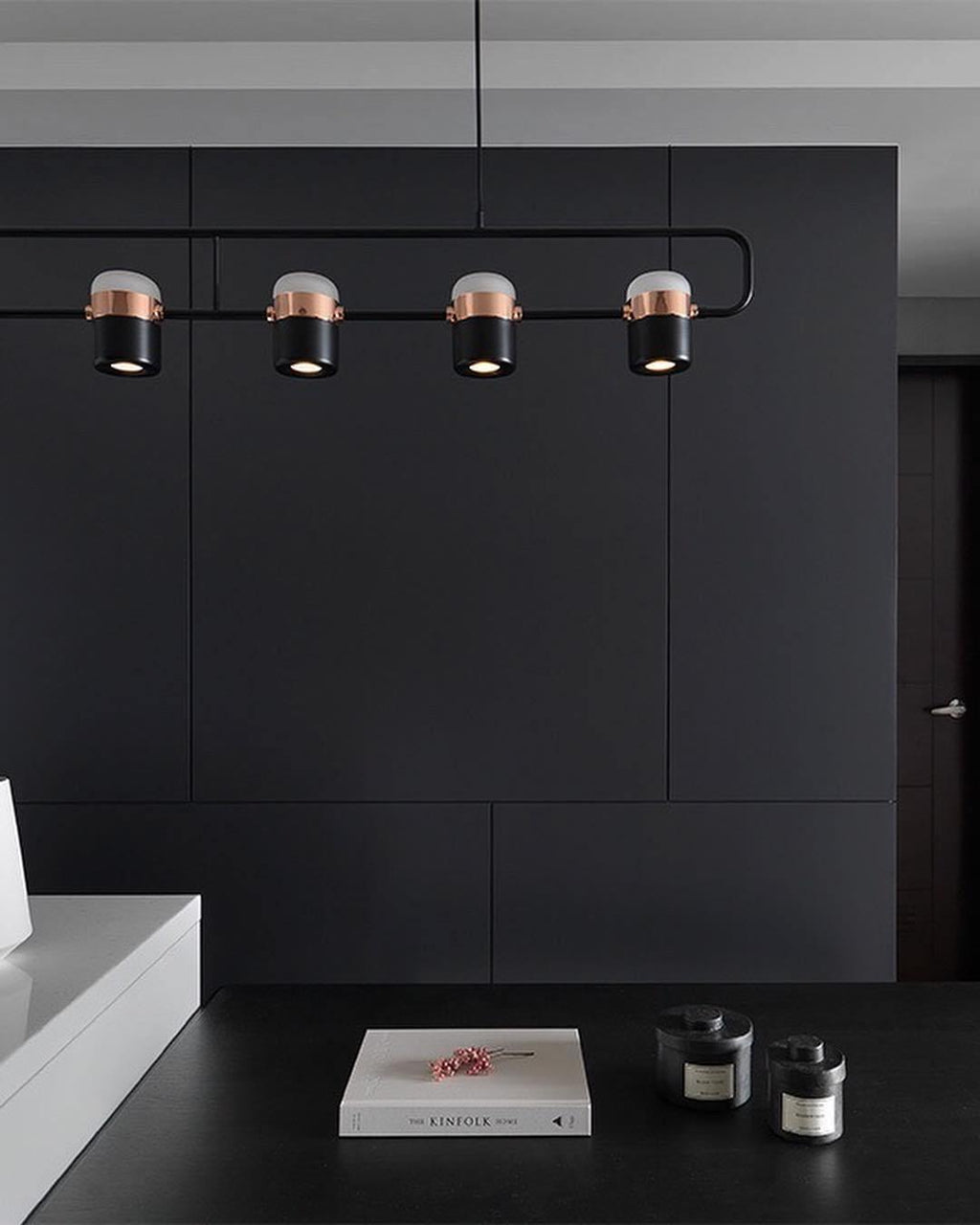 Solara Suspension Ajustable en Verre avec Laiton - Neutralighting