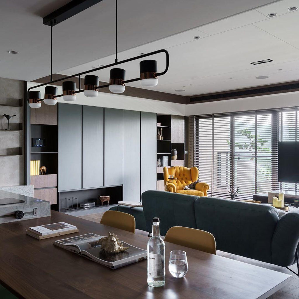 Solara Suspension Ajustable en Verre avec Laiton - Neutralighting