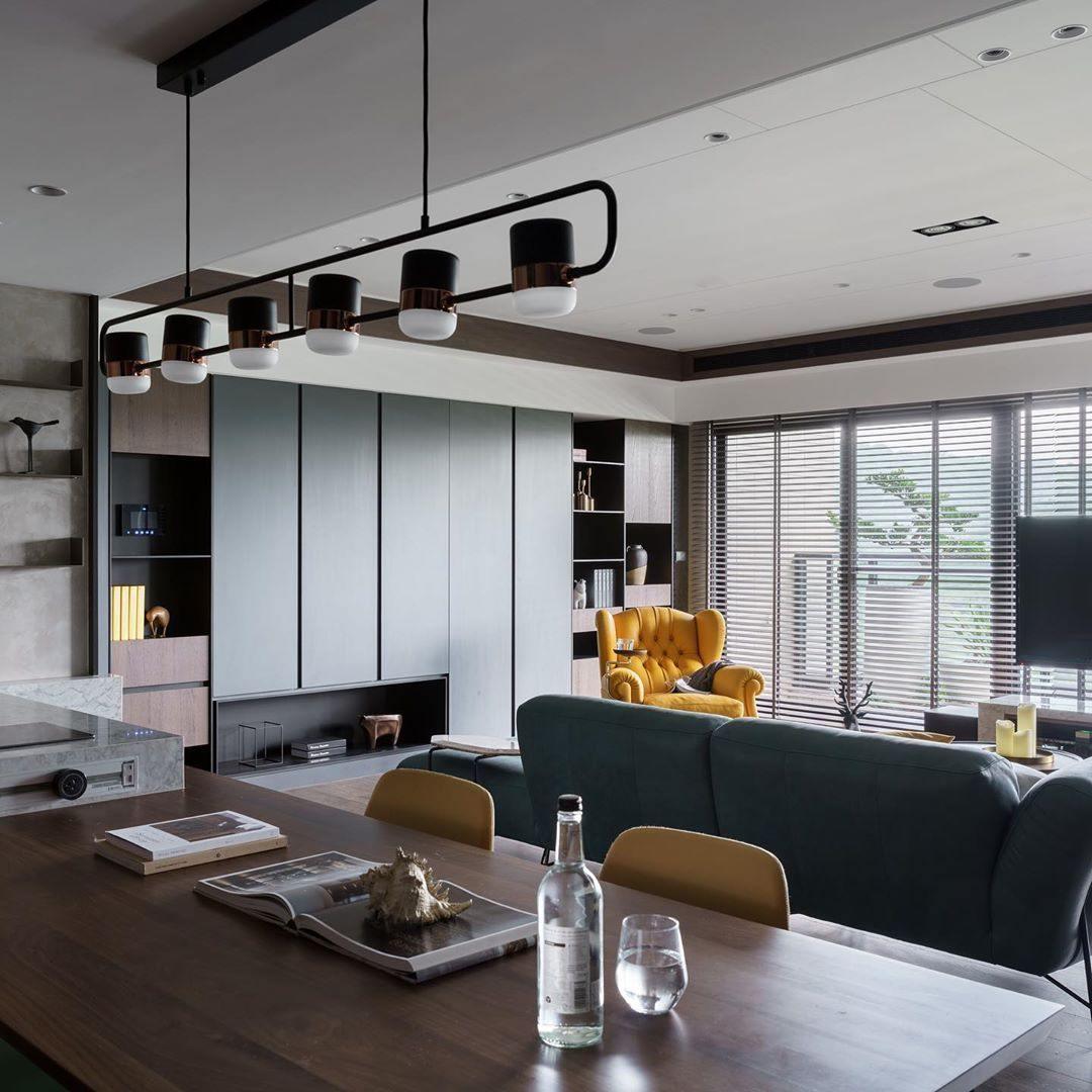 Solara Suspension Ajustable en Verre avec Laiton - Neutralighting