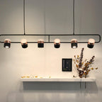Solara Suspension Ajustable en Verre avec Laiton - Neutralighting
