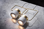 Solara Suspension Ajustable en Verre avec Laiton - Neutralighting