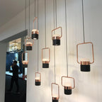 Solara Suspension Ajustable en Verre avec Laiton - Neutralighting