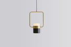 Solara Suspension Ajustable en Verre avec Laiton - Neutralighting