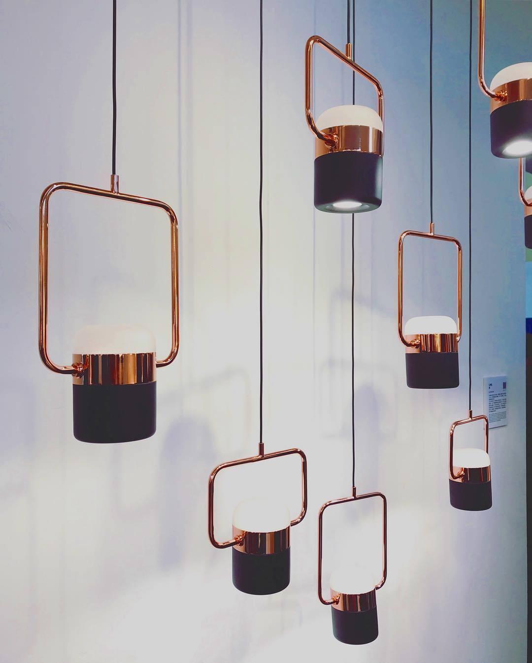 Solara Suspension Ajustable en Verre avec Laiton - Neutralighting