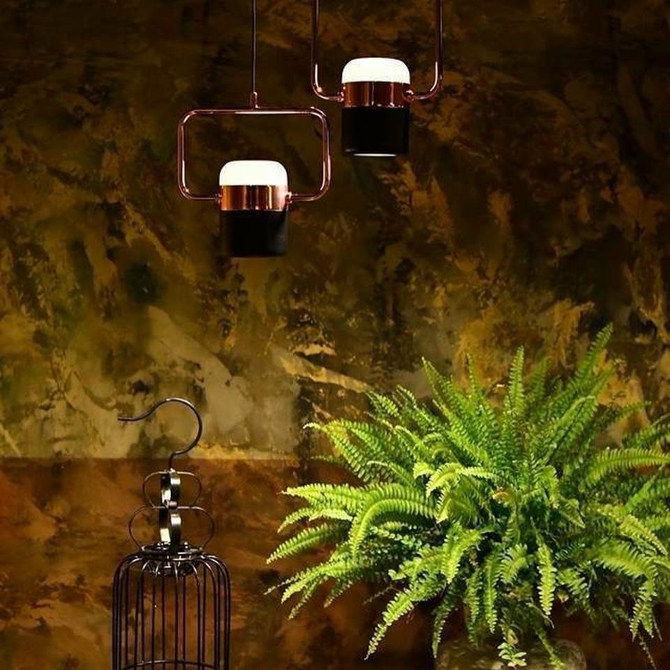Solara Suspension Ajustable en Verre avec Laiton - Neutralighting