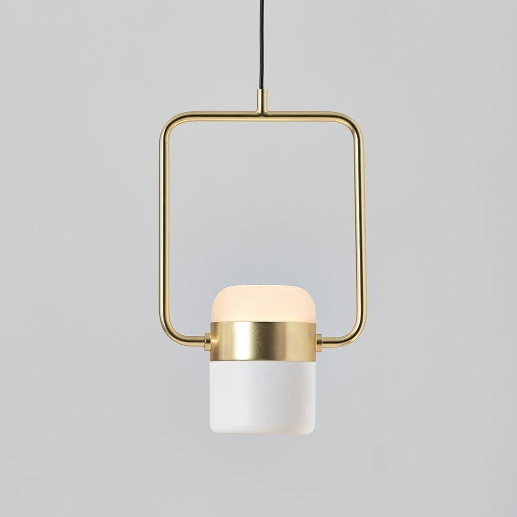 Solara Suspension Ajustable en Verre avec Laiton - Neutralighting