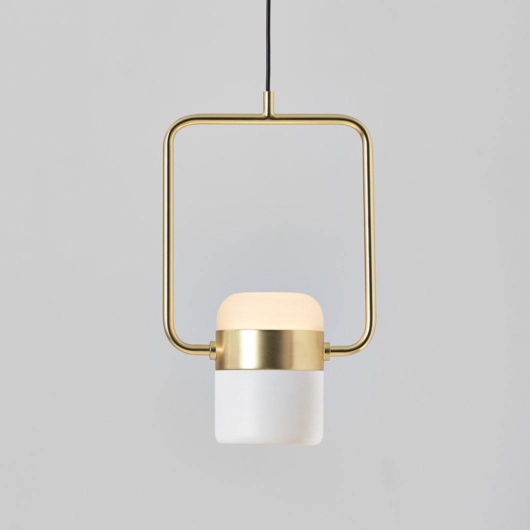 Solara Suspension Ajustable en Verre avec Laiton - Neutralighting