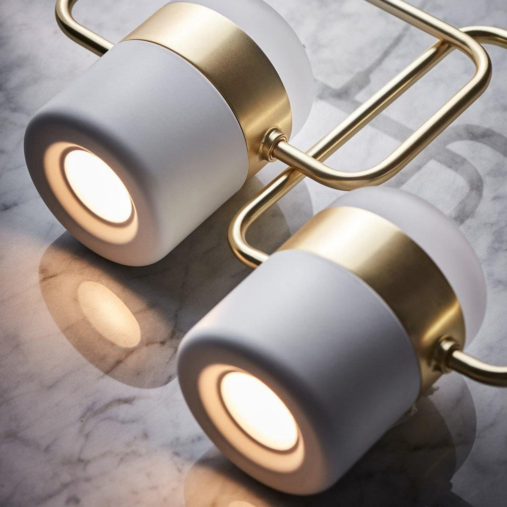 Solara Suspension Ajustable en Verre avec Laiton - Neutralighting