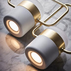 Solara Suspension Ajustable en Verre avec Laiton - Neutralighting