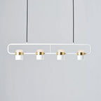 Solara Suspension Ajustable en Verre avec Laiton - Neutralighting