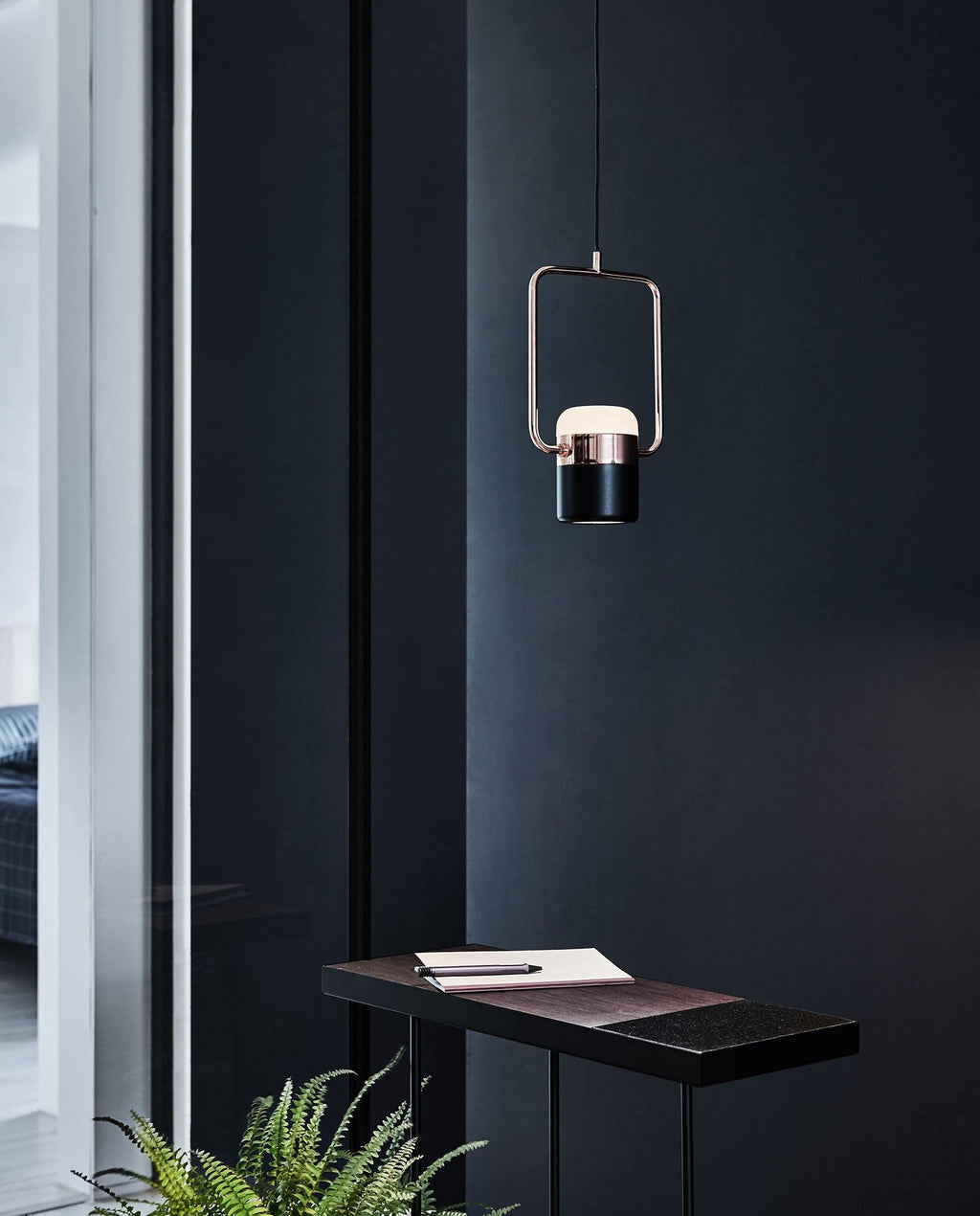 Solara Suspension Ajustable en Verre avec Laiton - Neutralighting
