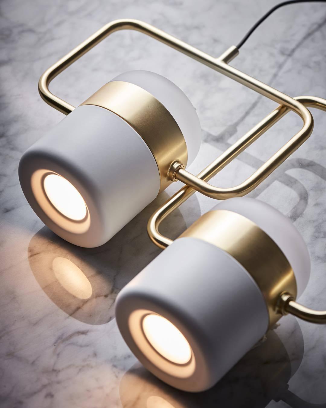 Solara Suspension Ajustable en Verre avec Laiton - Neutralighting