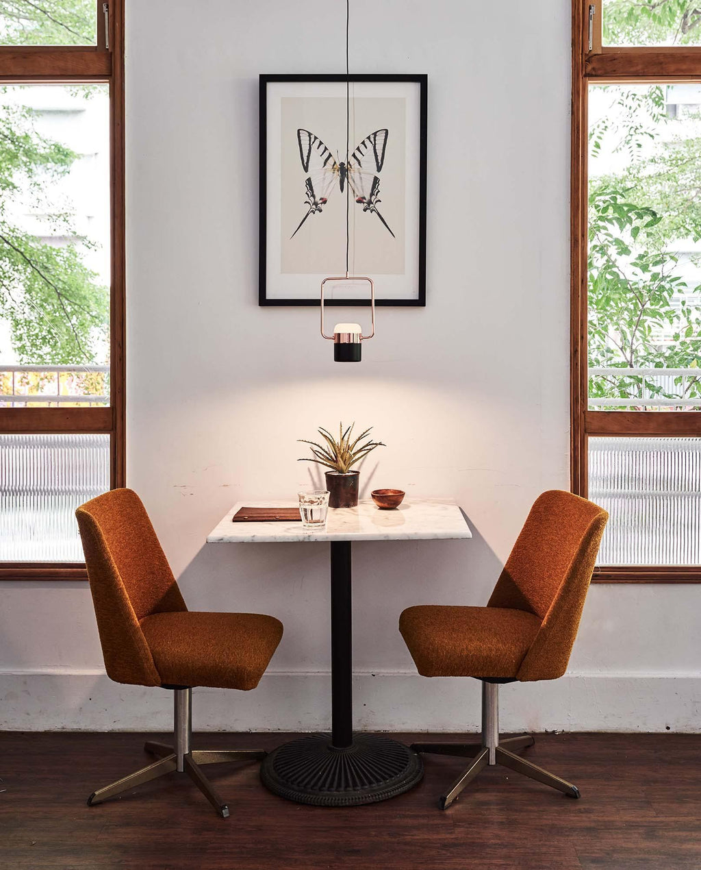 Solara Suspension Ajustable en Verre avec Laiton - Neutralighting
