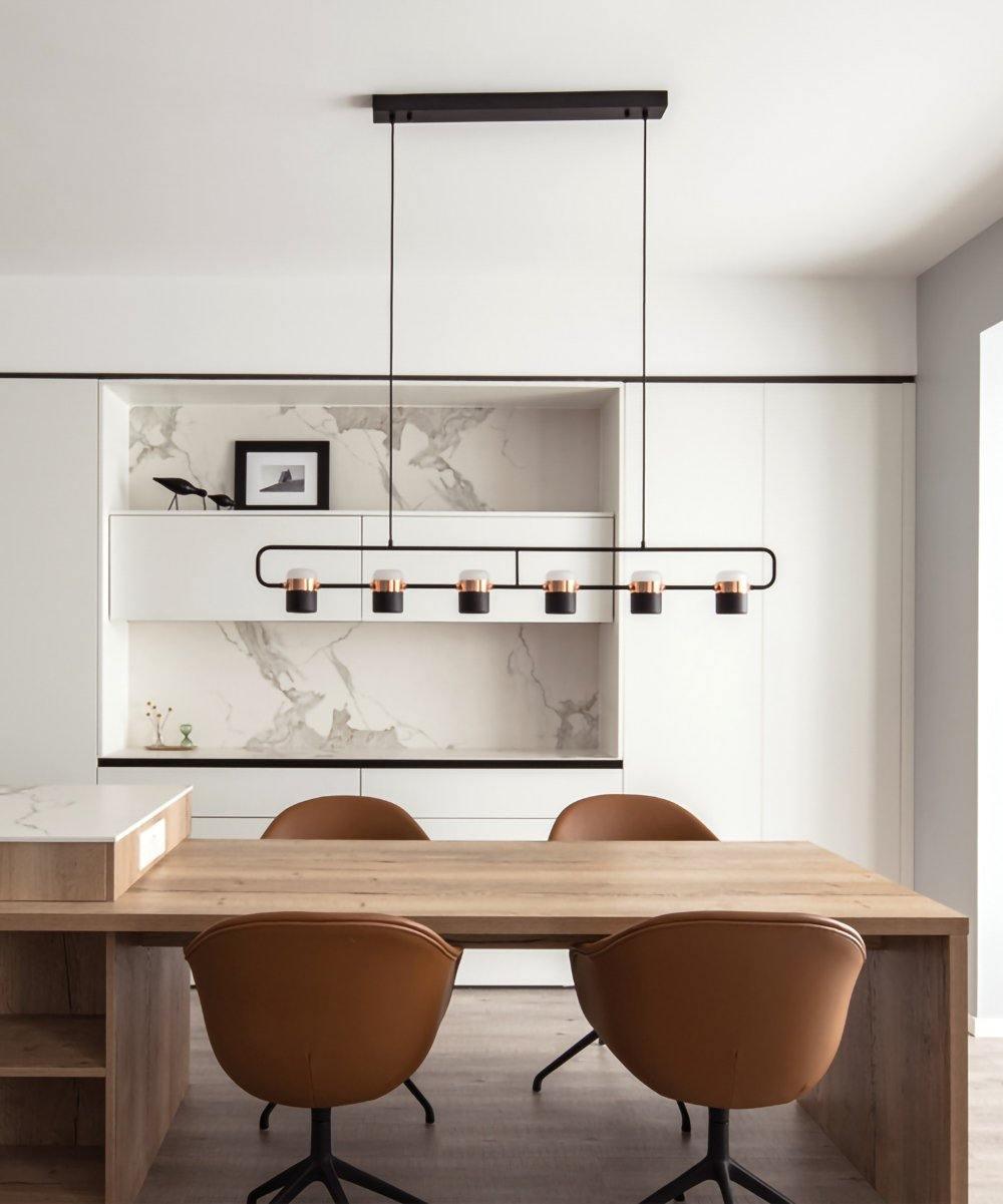 Solara Suspension Ajustable en Verre avec Laiton - Neutralighting