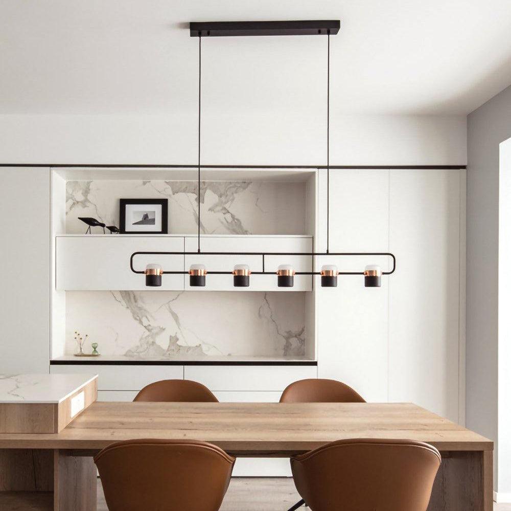 Solara Suspension Ajustable en Verre avec Laiton - Neutralighting