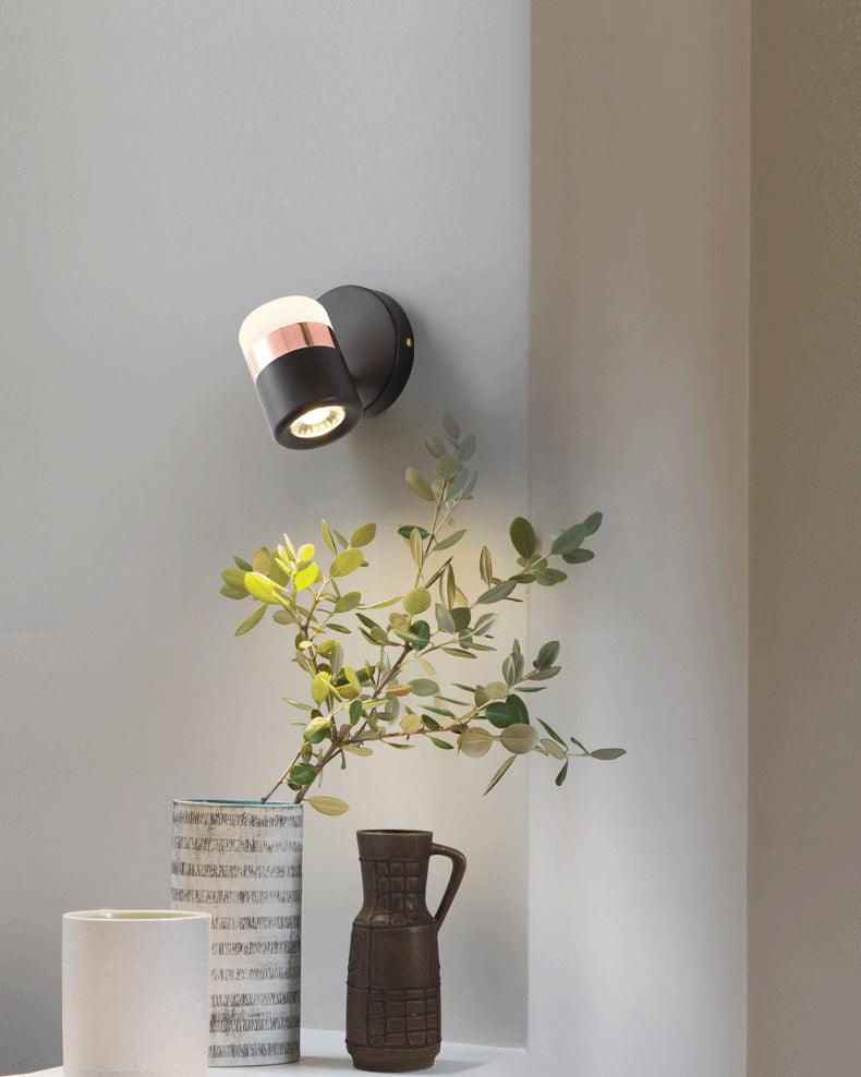 Lustra Applique Murale Verre Noir Ajustable - Neutralighting