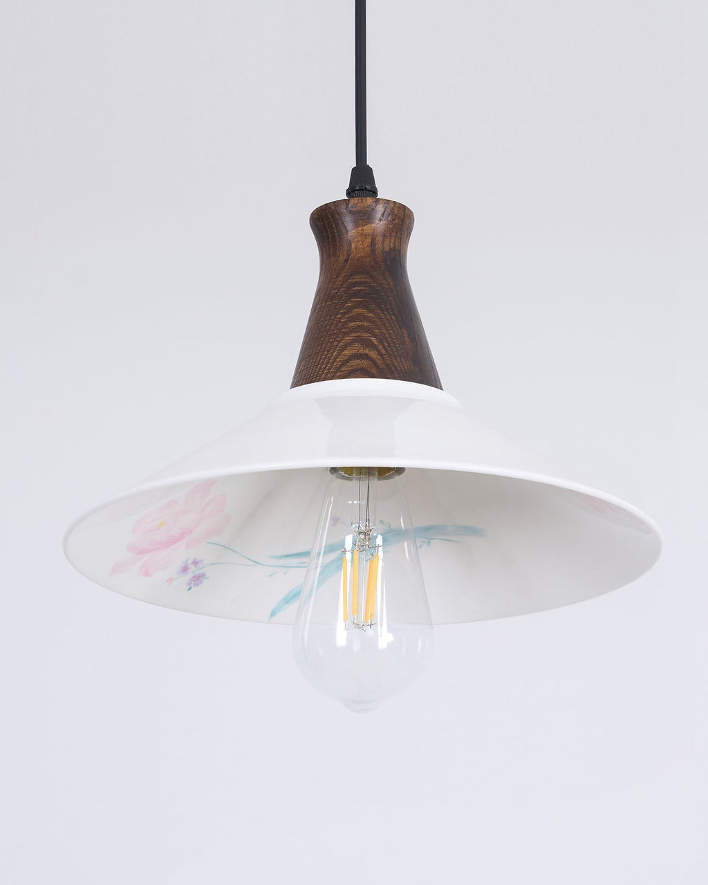 Linna Suspension Main Peint Florale Rustique - Neutralighting