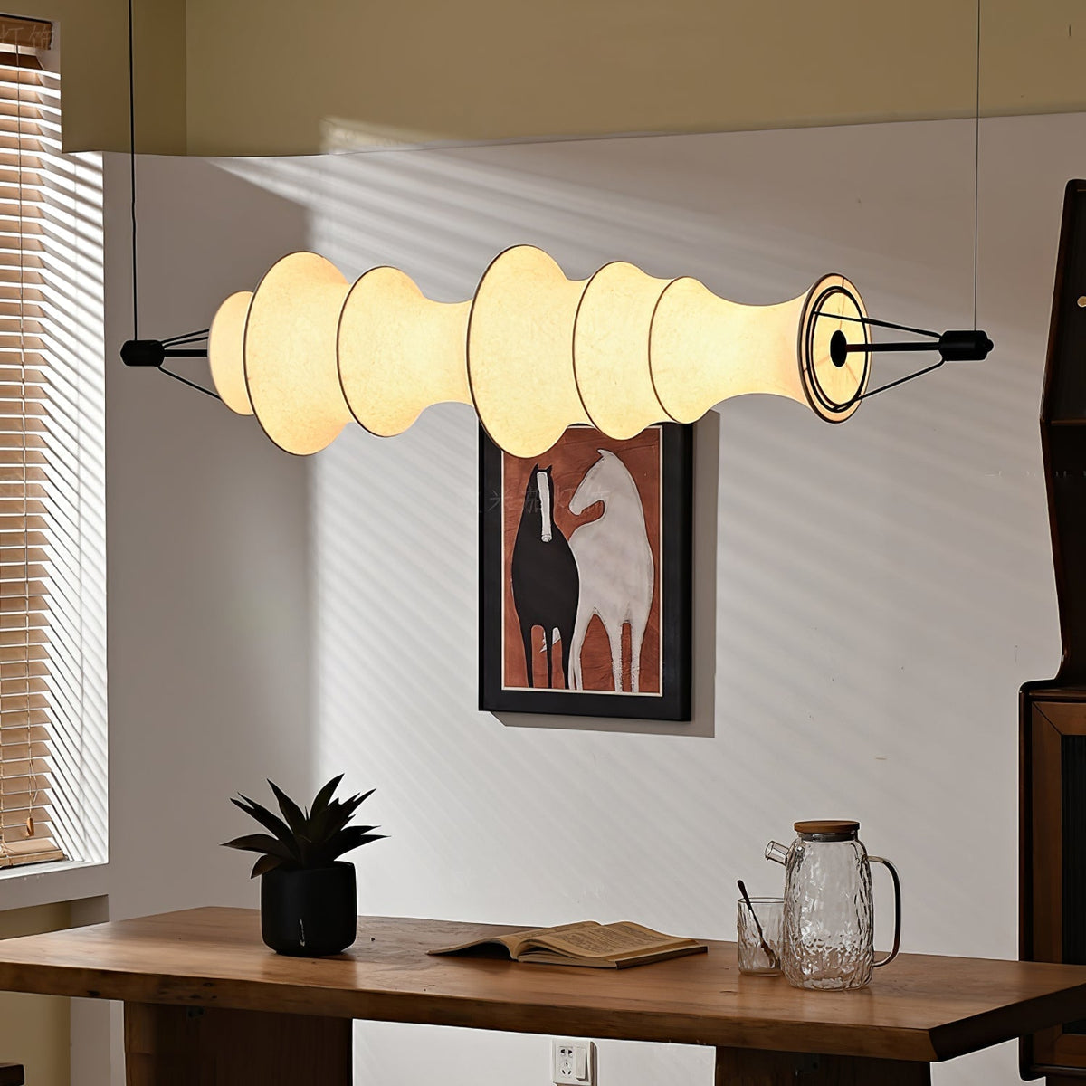 Avlorisra Suspension en Soie Élégance Artistique - Neutralighting