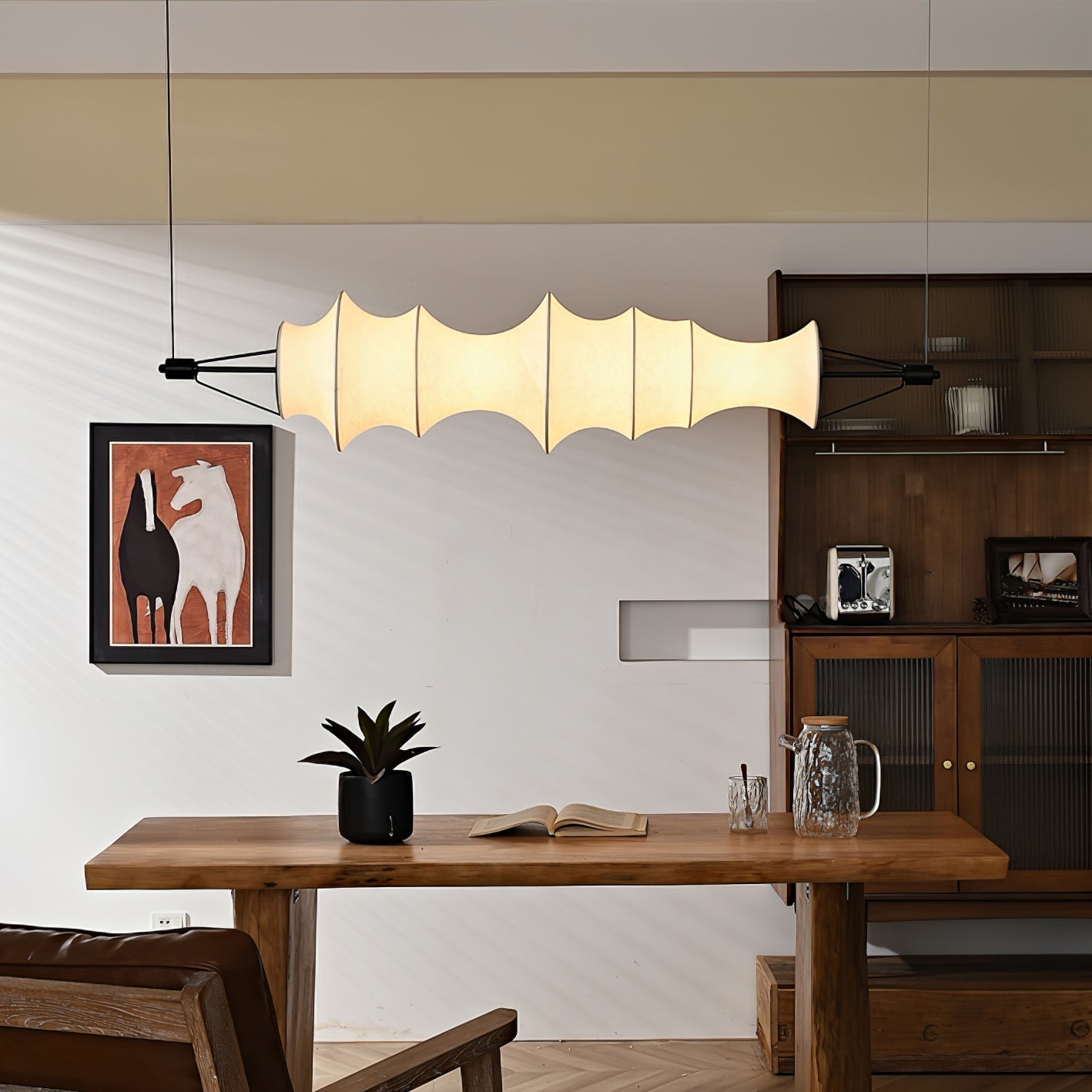 Avlorisra Suspension en Soie Élégance Artistique - Neutralighting