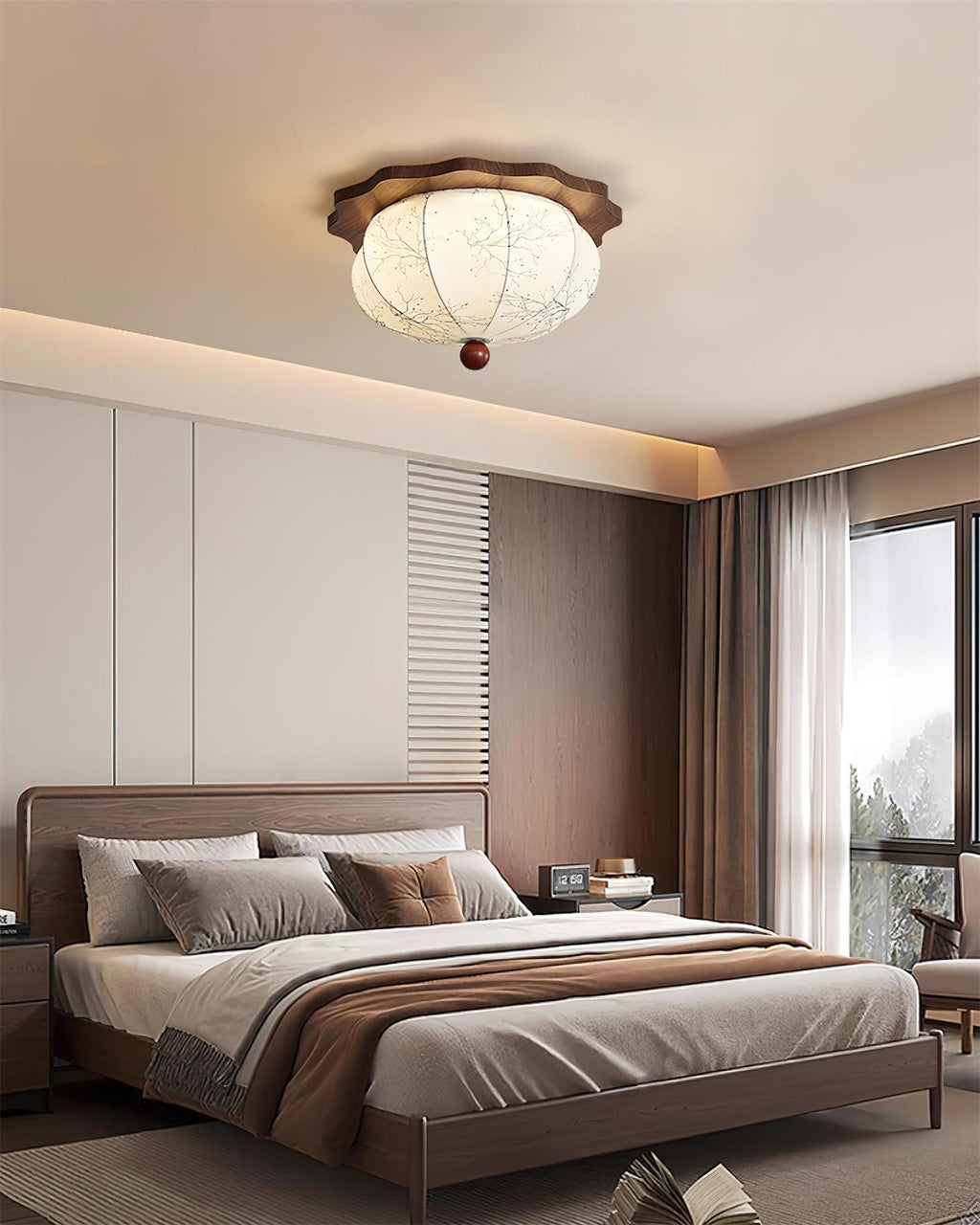Sienna Plafonnier Vintage Tissu - Neutralighting