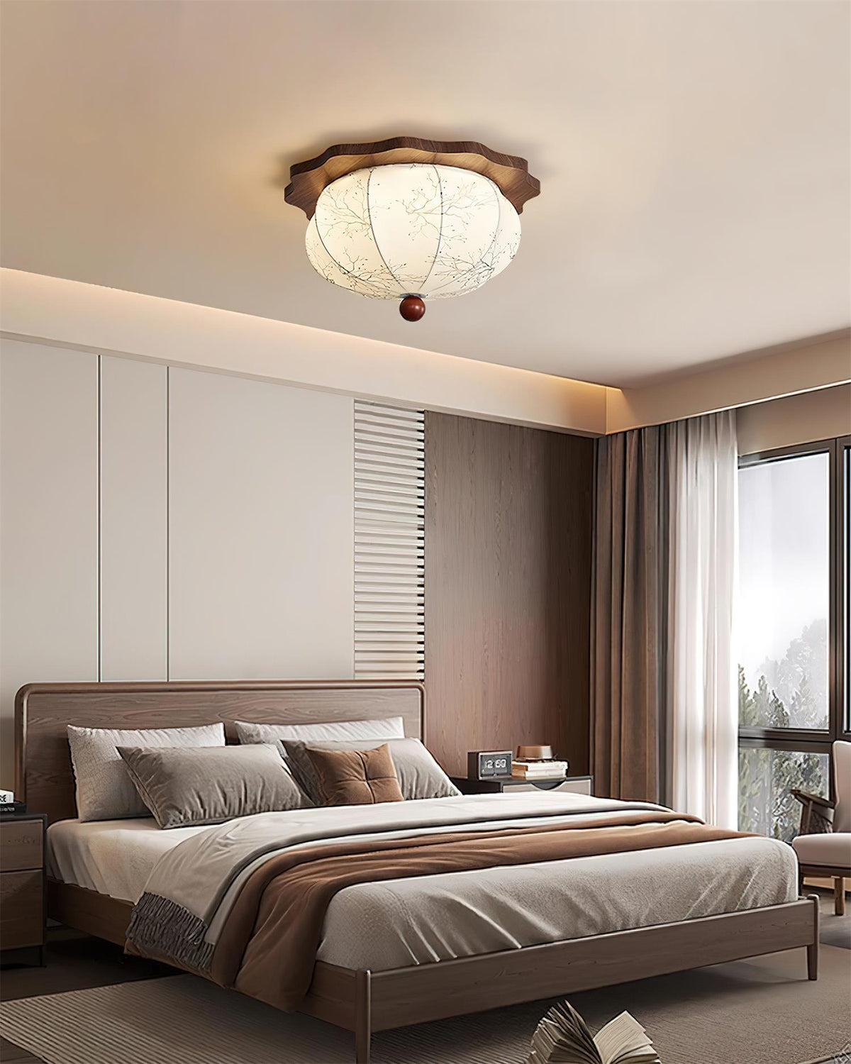 Sienna Plafonnier Vintage Tissu - Neutralighting