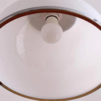 Lita Suspension Lampe Dôme en Verre Bordure Chrome - Neutralighting