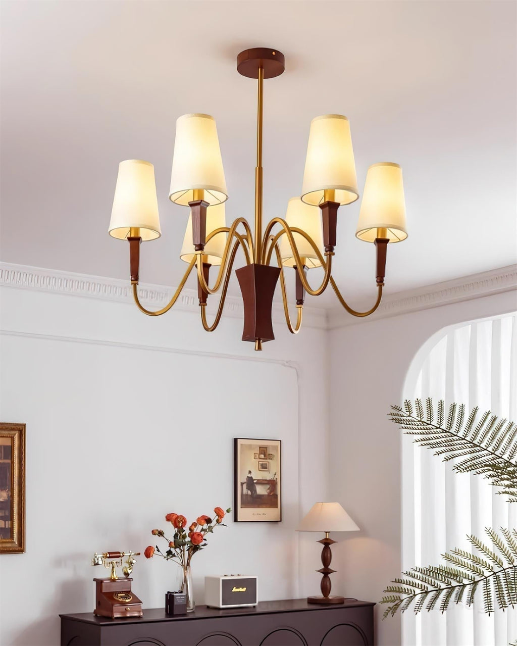 Gianna Lustre Vague Dorée Conique - Neutralighting
