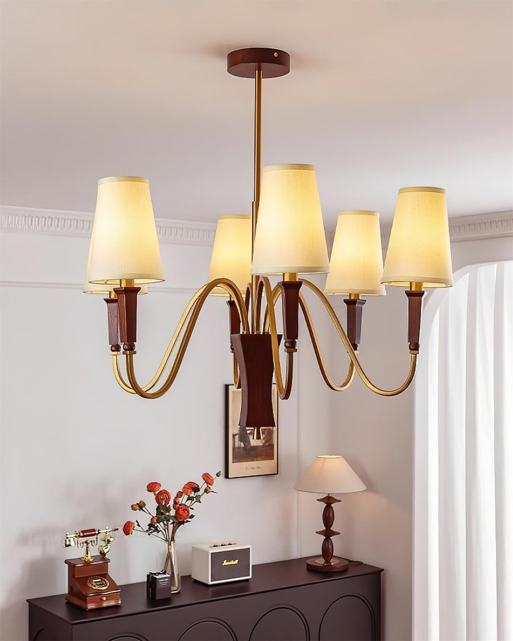 Gianna Lustre Vague Dorée Conique - Neutralighting