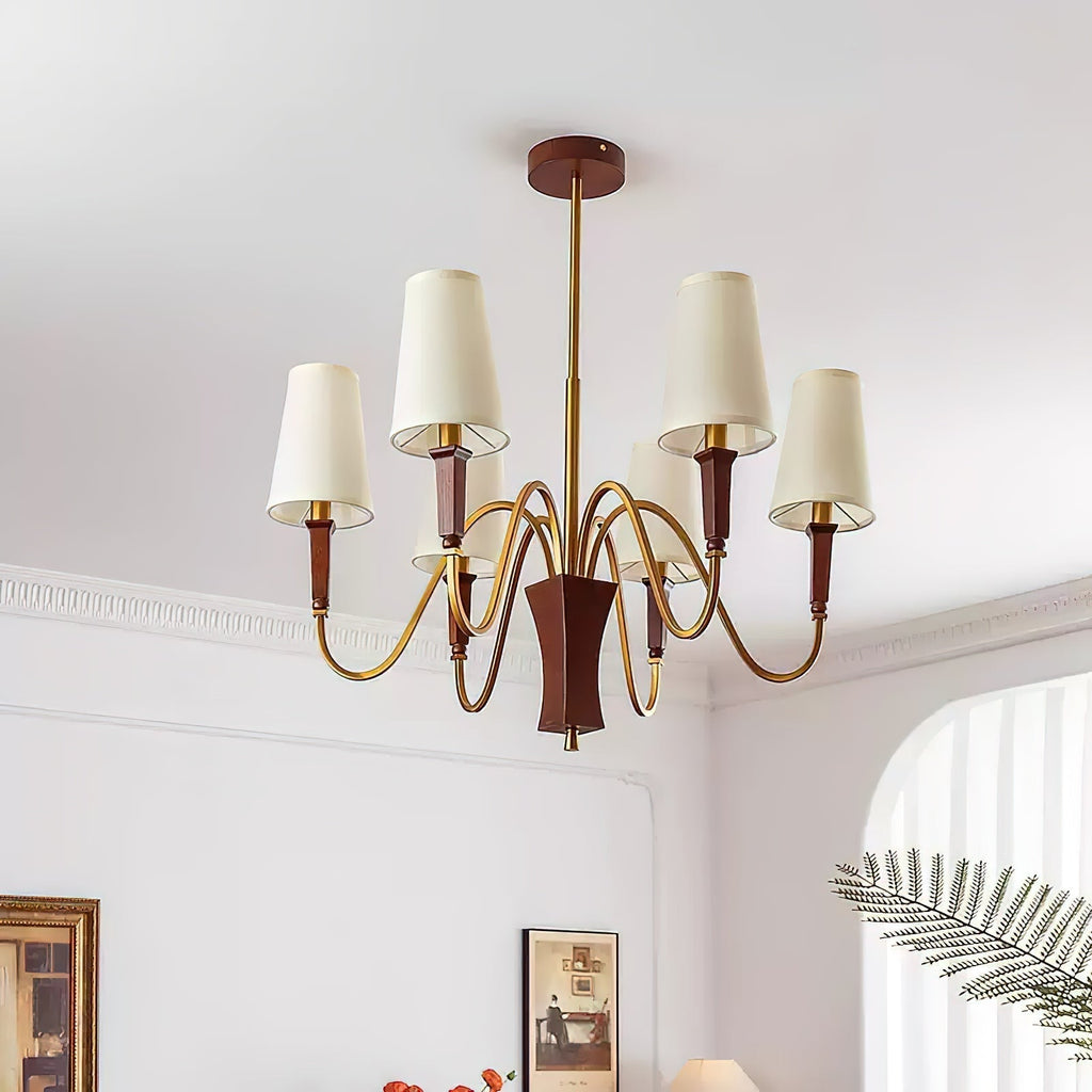Gianna Lustre Vague Dorée Conique - Neutralighting