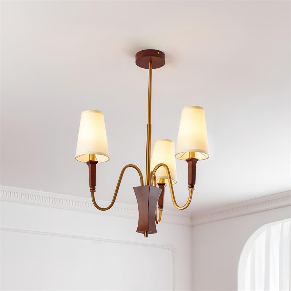 Gianna Lustre Vague Dorée Conique - Neutralighting