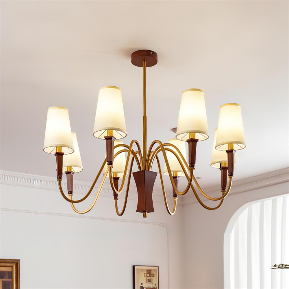 Gianna Lustre Vague Dorée Conique - Neutralighting