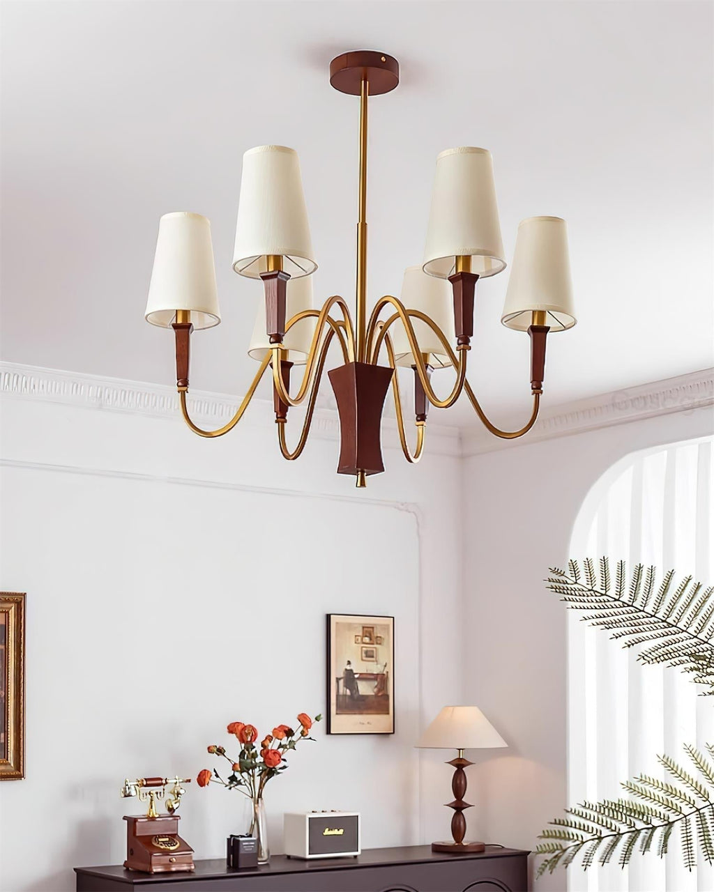 Gianna Lustre Vague Dorée Conique - Neutralighting