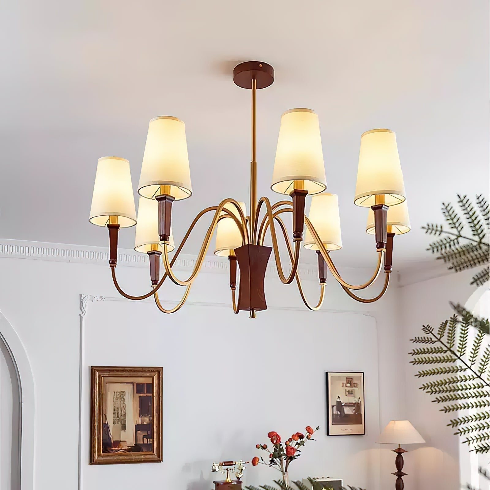 Gianna Lustre Vague Dorée Conique - Neutralighting