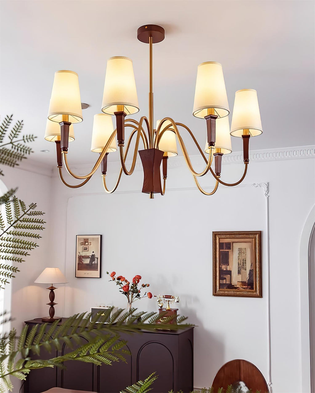 Gianna Lustre Vague Dorée Conique - Neutralighting