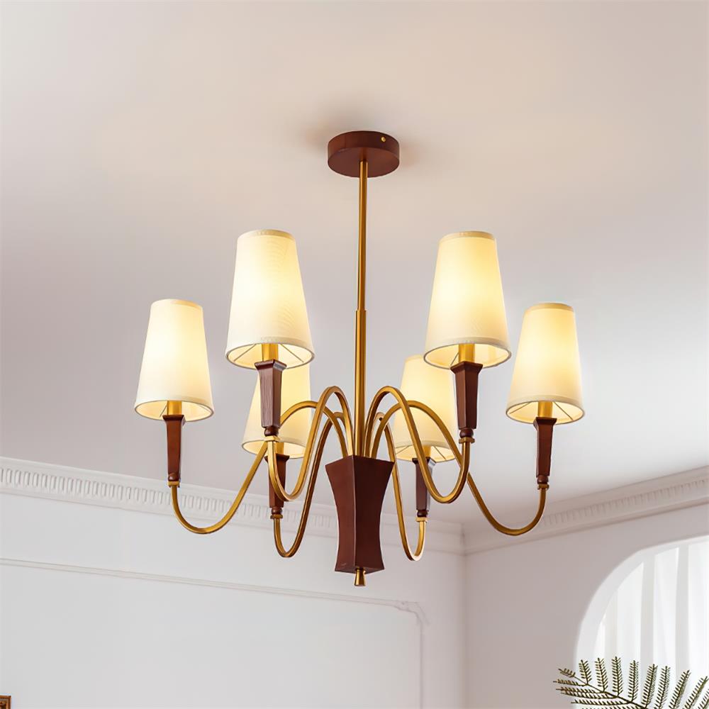 Gianna Lustre Vague Dorée Conique - Neutralighting