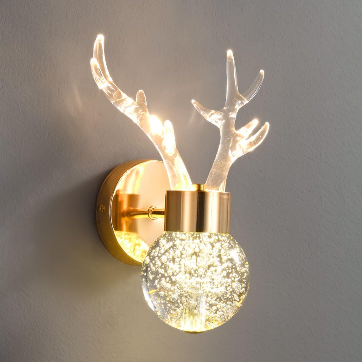 Timber Lampe Murale en Cristal de Cerf de Luxe Postmoderne - Neutralighting