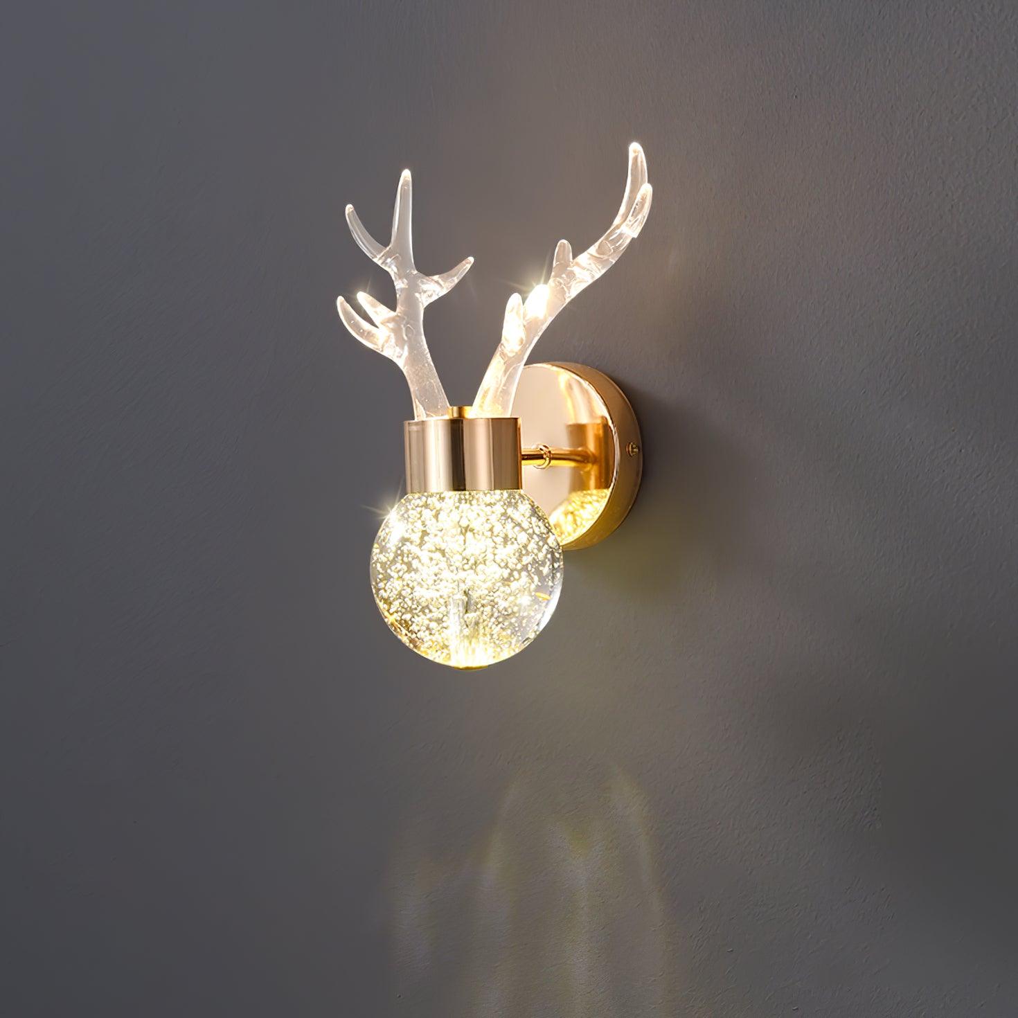 Timber Lampe Murale en Cristal de Cerf de Luxe Postmoderne - Neutralighting