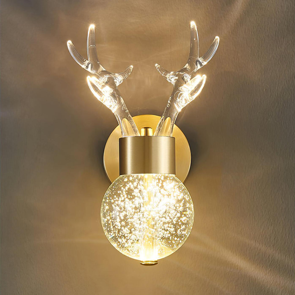 Timber Lampe Murale en Cristal de Cerf de Luxe Postmoderne - Neutralighting